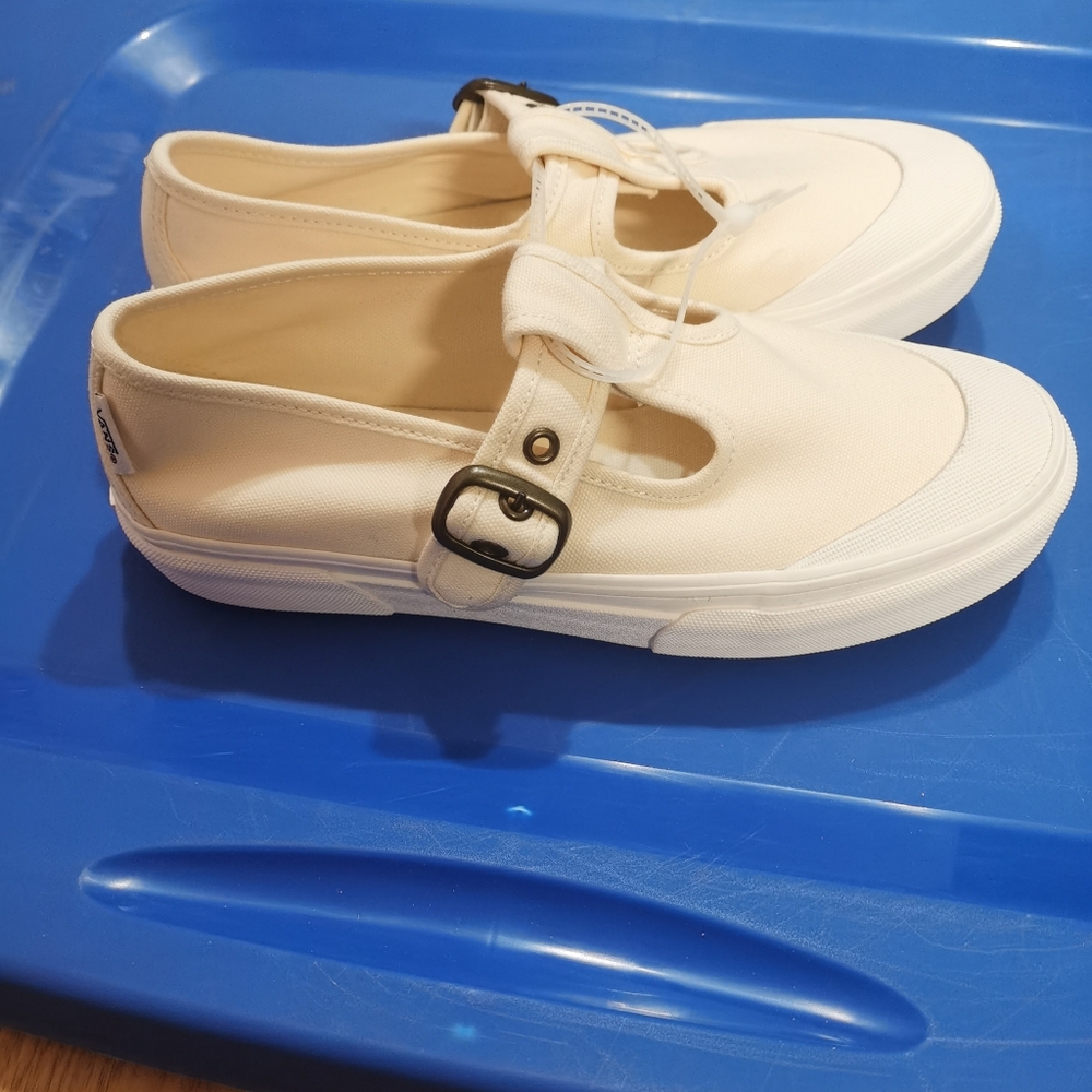 Vans Style 93 Mary Jane Women Cream Shoes Women 7 Men 5.5 NWT - Picture 9 of 10